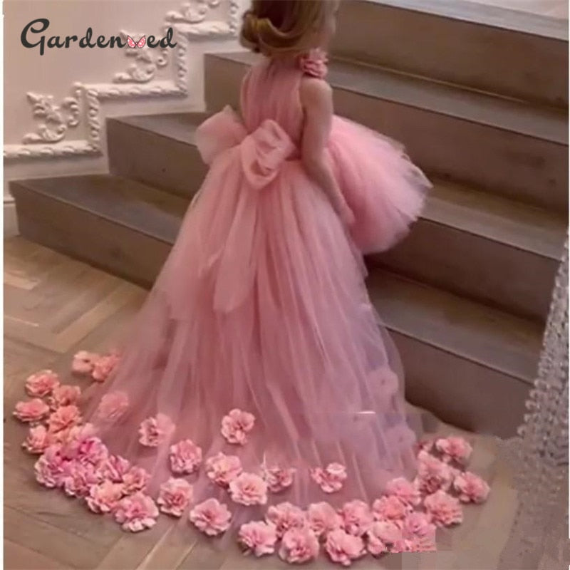 Elegant Princess Girls Dress Children Party Dresses Wedding Ball Gown Fancy  Kids | eBay